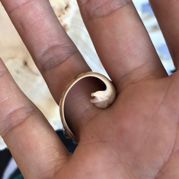 Gorgeous goddess natural shell ring - Picture 2 of 2